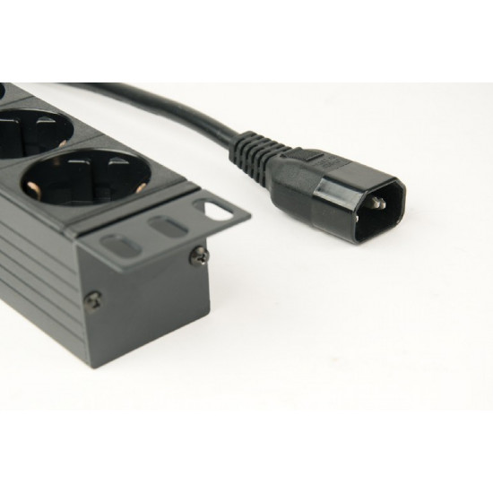 Gembird EG-PDU-014-C14 power distribution unit (PDU) 8 AC outlet(s) 1U Black