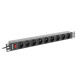 LANBERG POWER STRIP RACK 19" (1U, 16A, 9X 230V PL)