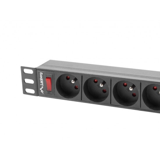 LANBERG POWER STRIP RACK 19" (1U, 16A, 9X 230V PL)