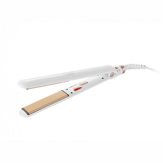 Adler AD 2317 hair styling tool Straightening iron Steam White 35 W