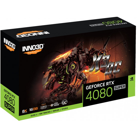 Inno3D GEFORCE RTX 4080 SUPER X3 OC NVIDIA 16 GB GDDR6X