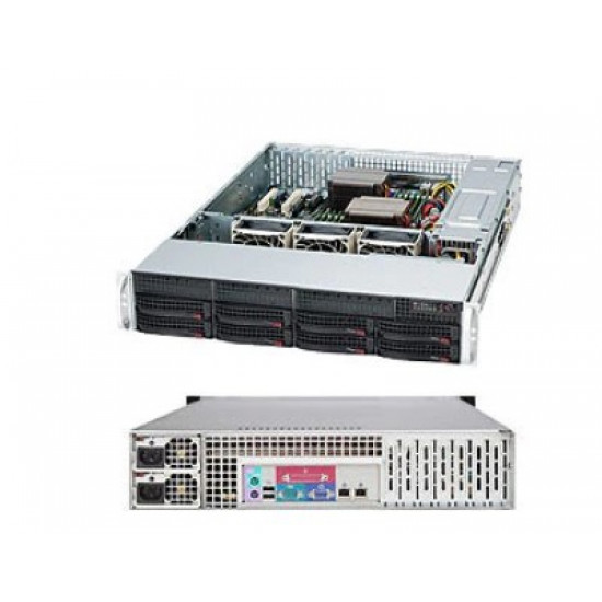 Supermicro 825TQC-R802LPB Rack Black 800 W