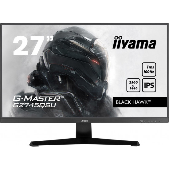 iiyama G-MASTER G2745QSU-B1 computer monitor 68.6 cm (27") 2560 x 1440 pixels Dual WQHD LED Black