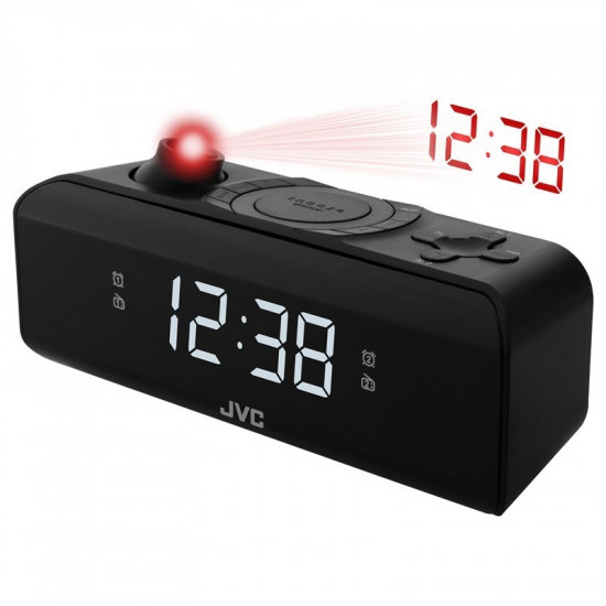 JVC radio alarm clock RA-E211B black