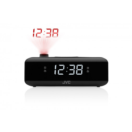 JVC radio alarm clock RA-E211B black