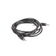 Lanberg CA-MJMJ-10CC-0020-BK audio cable 2 m 3.5mm Black