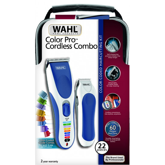 Wahl 09649-916 hair trimmers/clipper Blue, White 8 Nickel-Metal Hydride (NiMH)