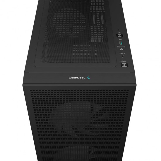 DeepCool CH360 DIGITAL Micro Tower Black