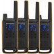 Motorola Talkabout T82 Extreme Quad Pack two-way radio 16 channels Black,Orange