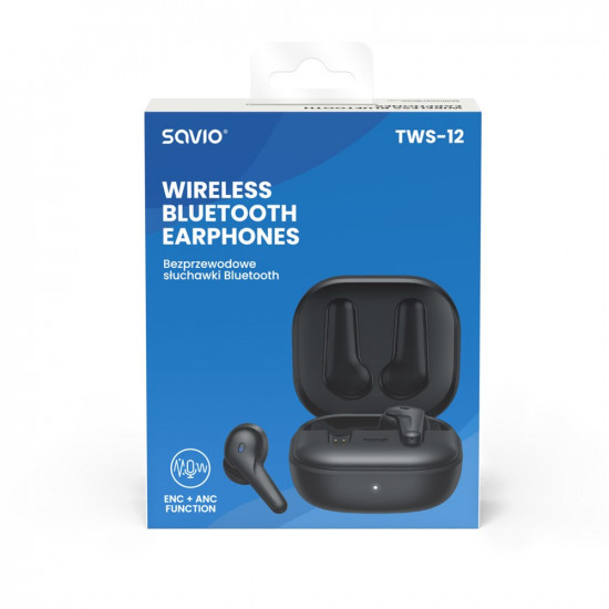 SAVIO Wireless BLUETOOTH 5.3 TWS-12 headphones