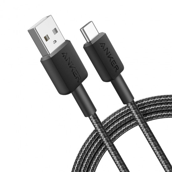 Anker 322 USB cable 1.8 m USB A USB C Black