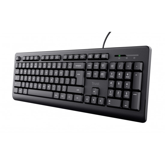 Trust TK-150 keyboard Universal USB QWERTY Black