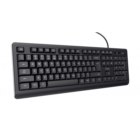 Trust TK-150 keyboard Universal USB QWERTY Black