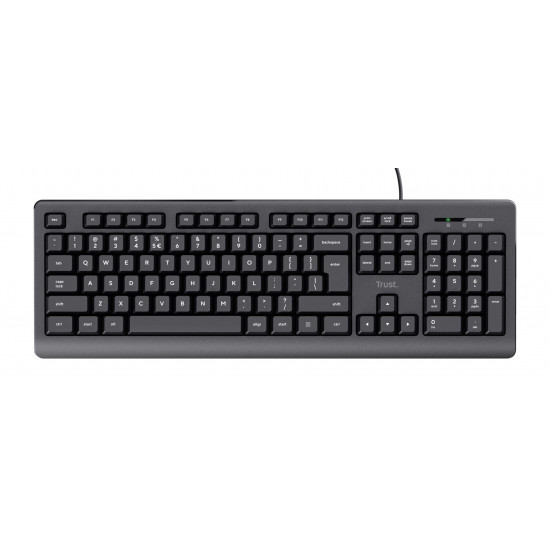 Trust TK-150 keyboard Universal USB QWERTY Black