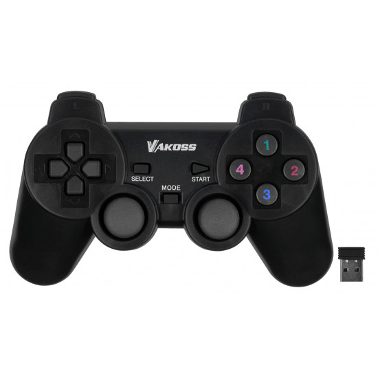 Vakoss GP-3925BK Gaming Controller Black RF Gamepad Analogue / Digital PC, Playstation 3