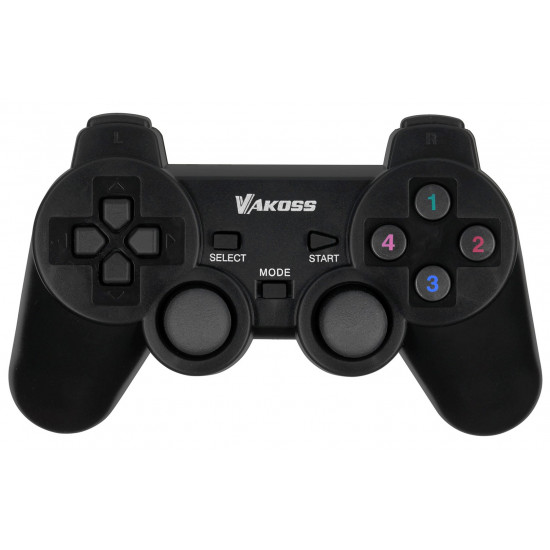 Vakoss GP-3925BK Gaming Controller Black RF Gamepad Analogue / Digital PC, Playstation 3