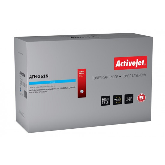 Activejet ATH-261N toner (replacement for HP CE261A Supreme 11000 pages cyan)