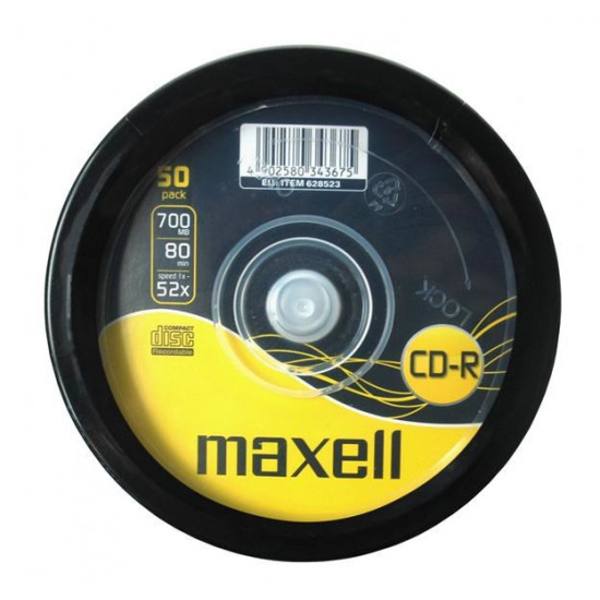 Maxell MAX27051 blank CD CD-R 700 MB 52x 50 pc(s)