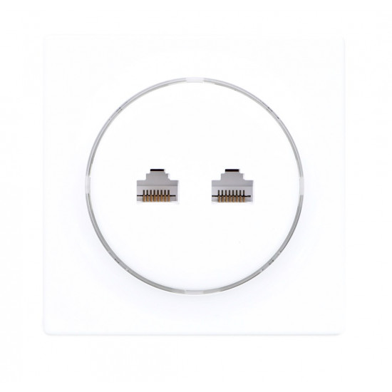 Fibaro Walli N socket-outlet 2 x RJ-45 White