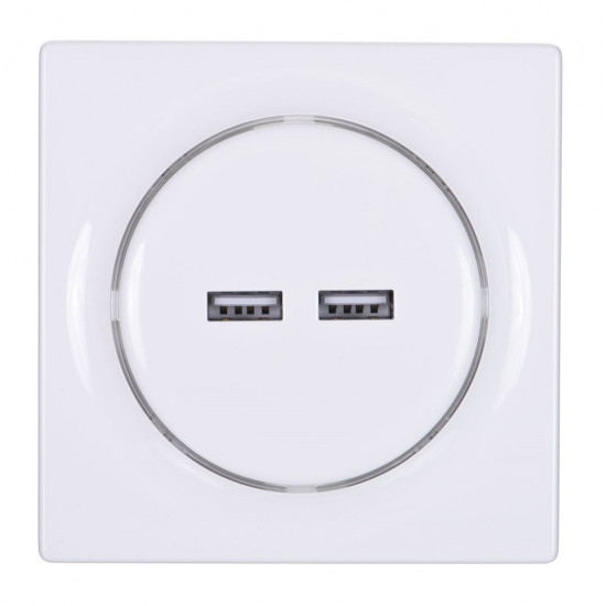 Fibaro Walli N socket-outlet 2x USB White