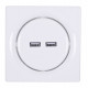 Fibaro Walli N socket-outlet 2x USB White