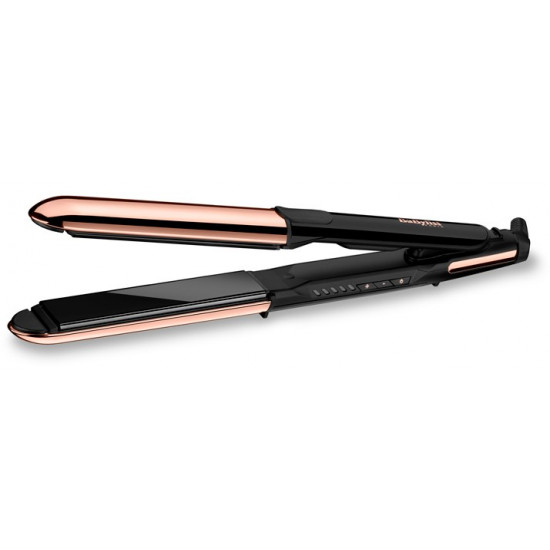 BaByliss Straight & Curl Brilliance Curling iron Warm Black, Rose 3 m