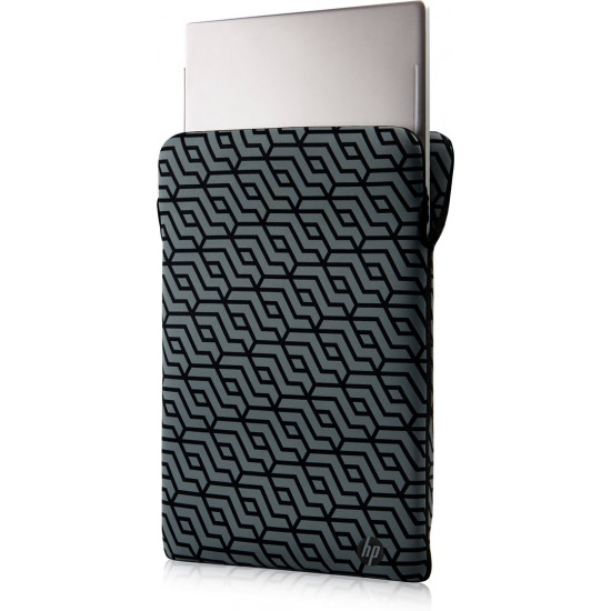 HP Reversible Protective 14.1-inch Geo Laptop Sleeve 14.1" Sleeve case Black, Gray