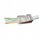 Gembird LC-PTF-01/100 wire connector RJ-45 Brown, Silver, Transparent