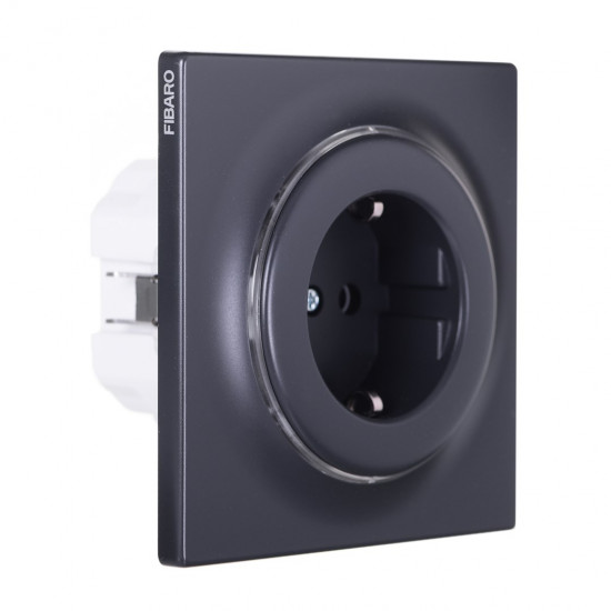 Fibaro FGWSONF-011-8 socket-outlet Type F Black