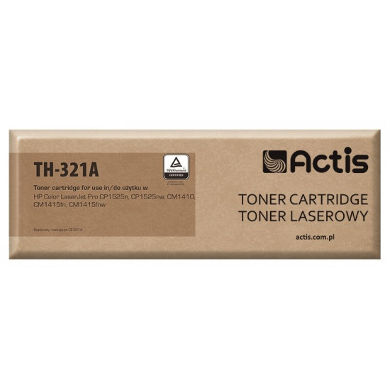 Actis TH-321A Toner Cartridge (replacement for HP 128A CE321A Standard 1300 pages cyan)