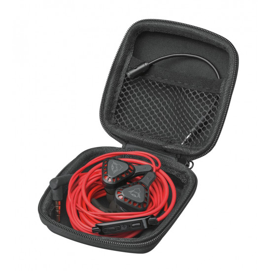 Trust TRU GXT 408 Headset In-ear 3.5 mm connector Black, Red