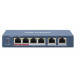 Hikvision DS-3E0106HP-E Network Links Unmanaged Fast Ethernet (10/100) PoE Support Blue