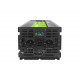 Green Cell Przetwornica napicia PowerInverter LCD 48 V 5000W/10000W Przetwornica samochodowa z wywietlaczem - czysty sinus 10 kVA Black