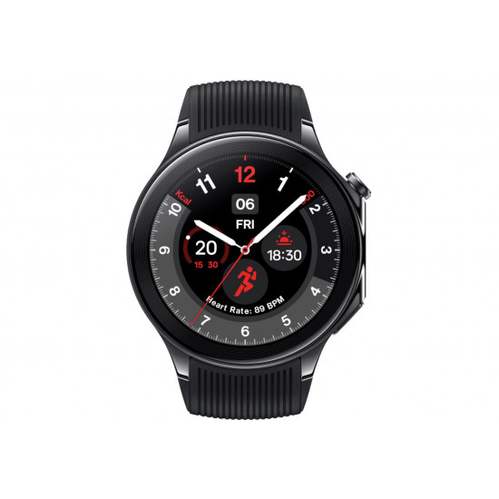 OnePlus Watch 2 3.63 cm (1.43") AMOLED Digital 466 x 466 pixels Touchscreen Black Wi-Fi GPS (satellite)