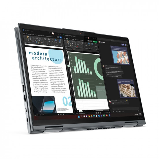 Lenovo ThinkPad X1 Yoga Intel Core i7 i7-1355U Hybrid (2-in-1) 35.6 cm (14") Touchscreen WUXGA 16 GB LPDDR5-SDRAM 512 GB SSD Wi-Fi 6E (802.11ax) Windows 11 Pro Grey