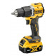 DeWALT DCD100YP2T-QW drill 1650 RPM 1.09 kg Black, Yellow