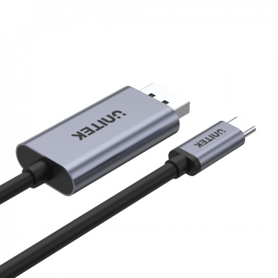 UNITEK V1409A cable gender changer USB-C DisplayPort Black, Grey