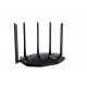 Tenda TX2 Pro wireless router Gigabit Ethernet Dual-band (2.4 GHz / 5 GHz) Black