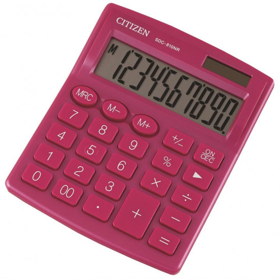 CITIZEN SDC-810NRPKE 10-DIGIT OFFICE CALCULATOR pink