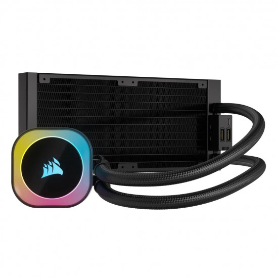 Corsair H100I Processor Liquid cooling kit 12 cm Black