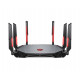 MSI RADIX AXE6600 WIFI 6E TRI-BAND wireless router Gigabit Ethernet Dual-band (2.4 GHz / 5 GHz) Black, Red