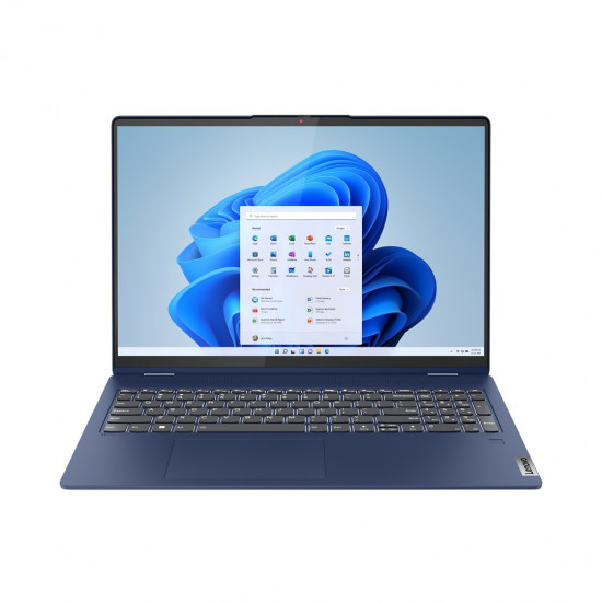 Lenovo IdeaPad Flex 5 16IRU8 Intel Core i7 i7-1355U Hybrid (2-in-1) 40.6 cm (16") Touchscreen WUXGA 16 GB LPDDR4x-SDRAM 512 GB SSD Wi-Fi 6 (802.11ax) Windows 11 Home Blue New Repack/Repacked