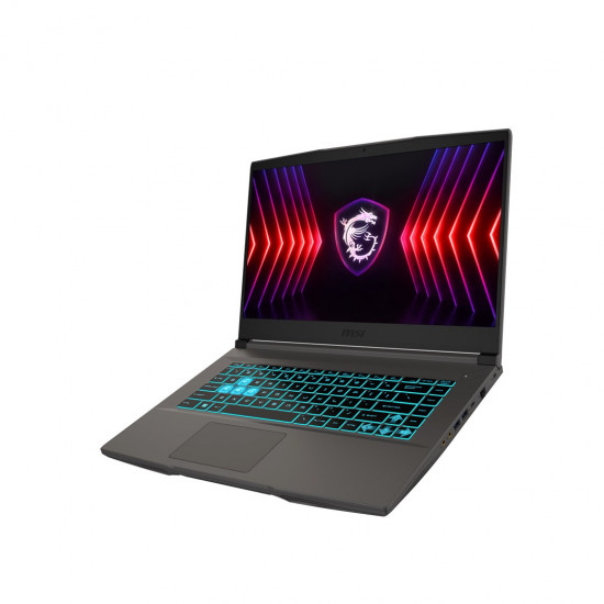 MSI Thin 15 B12VE-1817XPL Intel Core i5 i5-12450H Laptop 39.6 cm (15.6") Full HD 16 GB DDR4-SDRAM 512 GB SSD NVIDIA GeForce RTX 4050 Wi-Fi 6E (802.11ax) NoOS Grey