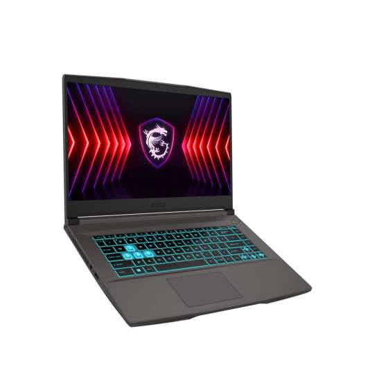 MSI Thin 15 B12VE-1817XPL Intel Core i5 i5-12450H Laptop 39.6 cm (15.6") Full HD 16 GB DDR4-SDRAM 512 GB SSD NVIDIA GeForce RTX 4050 Wi-Fi 6E (802.11ax) NoOS Grey