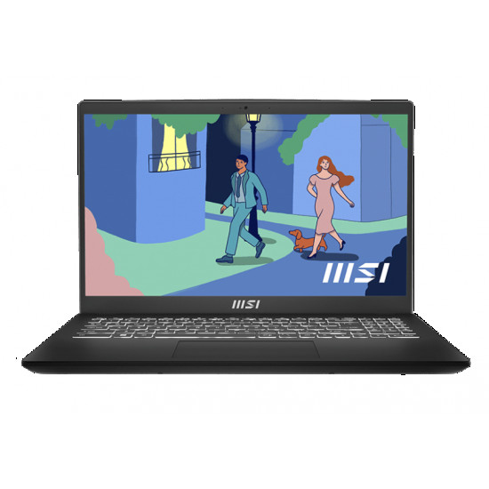 MSI Modern 15 B12MO-686PL Laptop 39.6 cm (15.6") Full HD Intel Core i7 i7-1255U 16 GB DDR4-SDRAM 512 GB SSD Wi-Fi 6 (802.11ax) Windows 11 Home Black