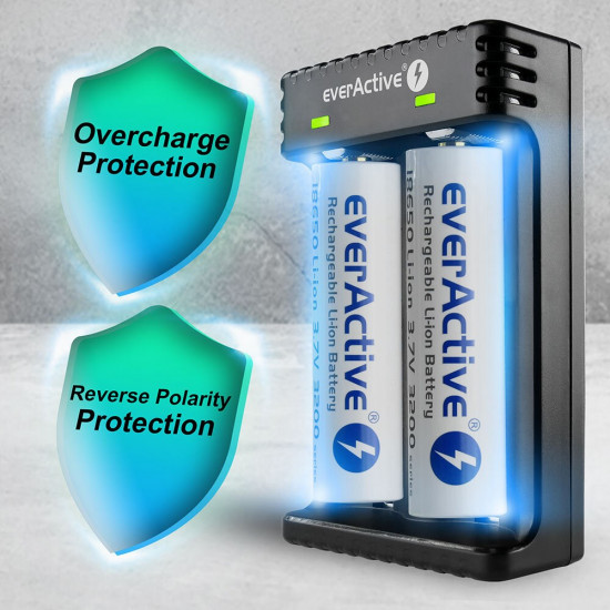 Charger for Cylindrical li-ion Batteries everActive LC-200