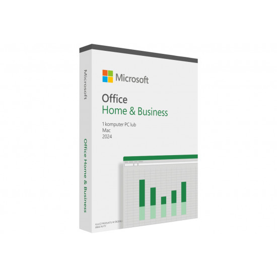 Microsoft Office Home and Business 2024 Polish EuroZone 1 License Medialess, Polish