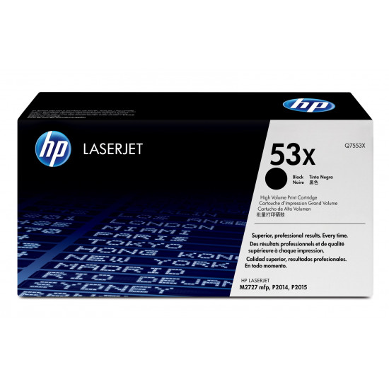 HP 53X High Yield Black Original LaserJet Toner Cartridge