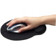 Manhattan Wrist Gel Support Pad and Mouse Mat, Black, 241 203 40 mm, non slip base, Lifetime Warranty, Card Retail Packaging