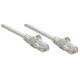 Intellinet Network Patch Cable, Cat6, 1m, Grey, CCA, U/UTP, PVC, RJ45, Gold Plated Contacts, Snagless, Booted, Lifetime Warranty, Polybag